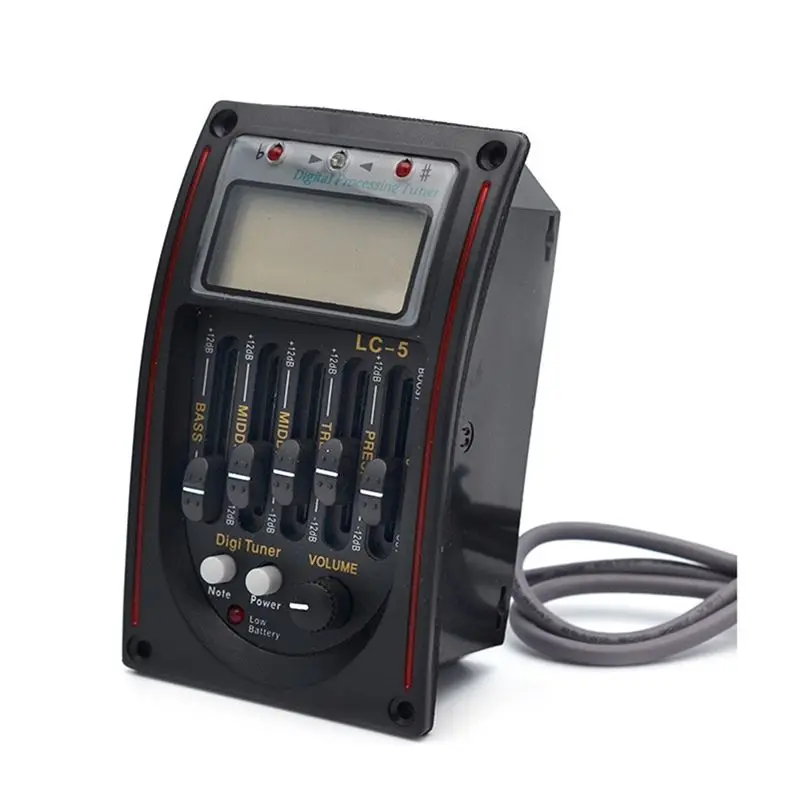 NALFI-гитарный звукосниматель LC-5, 5-полосный универсальный звукосниматель, эквалайзер, предусилитель для музыкальных инструментов
NALFI-гитарный звукосниматель LC-5, 5-полосный универсальный звукосниматель, эквалайзер, предусилитель для музыкальных инструментов