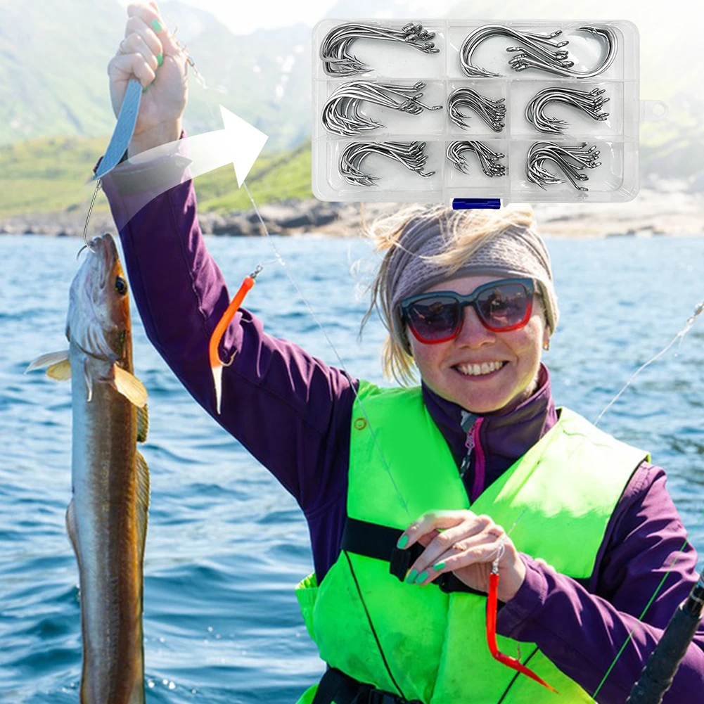 80 шт. рыболовные крючки из нержавеющей стали с колючим кругом, крючок для морского карпа, рыболовные крючки, аксессуары для рыбалки
80 шт. рыболовные крючки из нержавеющей стали с колючим кругом, крючок для морского карпа, рыболовные крючки, аксессуары для рыбалки