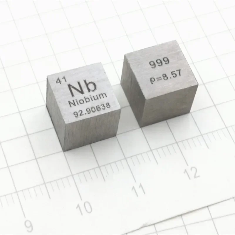 99.9% High Purity Niobium Metal Nb 8.58g Carved Element Periodic Table 10mm Cube
99.9% High Purity Niobium Metal Nb 8.58g Carved Element Periodic Table 10mm Cube