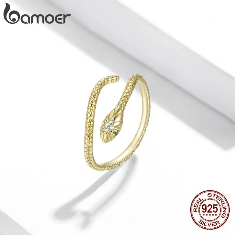 925 Sterling Silver Punk Style Decorated Snake Cuff Ring For Women Real Gold Rings Adjustable Hypoallergenic Birthday Gift
925 Sterling Silver Punk Style Decorated Snake Cuff Ring For Women Real Gold Rings Adjustable Hypoallergenic Birthday Gift