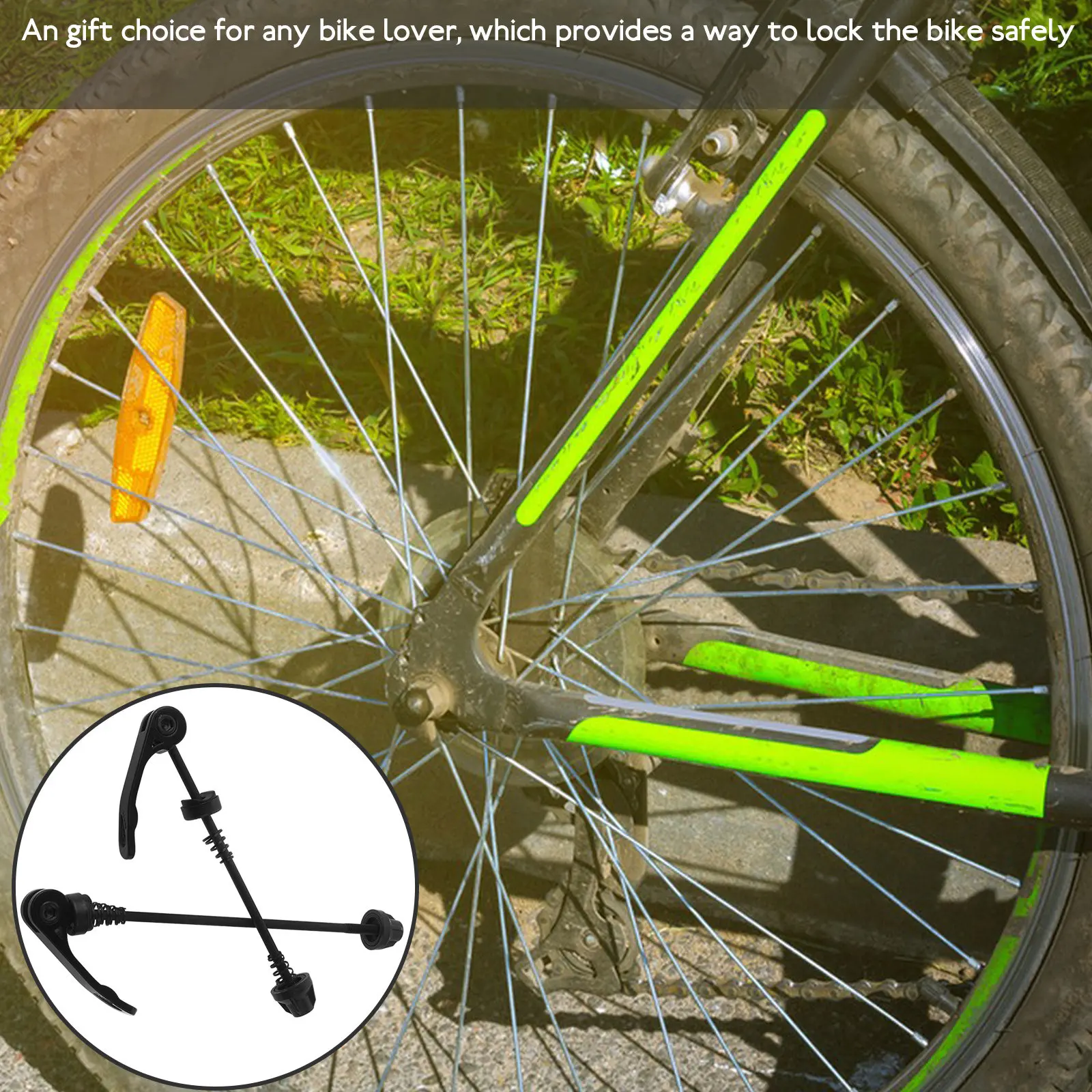 1Pair High Strength Alloy Quick Release Skewer Easy Install Secure Bike Wheel Lock for Outdoor Riding Mountain Road Folding
1Pair High Strength Alloy Quick Release Skewer Easy Install Secure Bike Wheel Lock for Outdoor Riding Mountain Road Folding