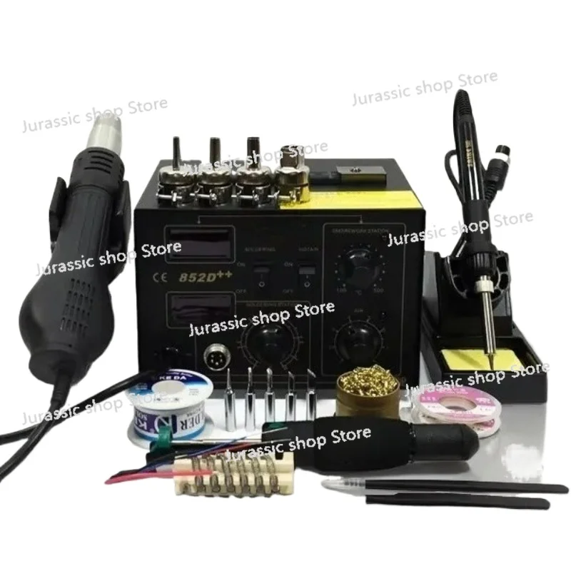 852D++ 2 in 1 SMD Rework Station Hot Air Gun Soldering Station Desoldering Station 220V 110V
852D++ 2 in 1 SMD Rework Station Hot Air Gun Soldering Station Desoldering Station 220V 110V