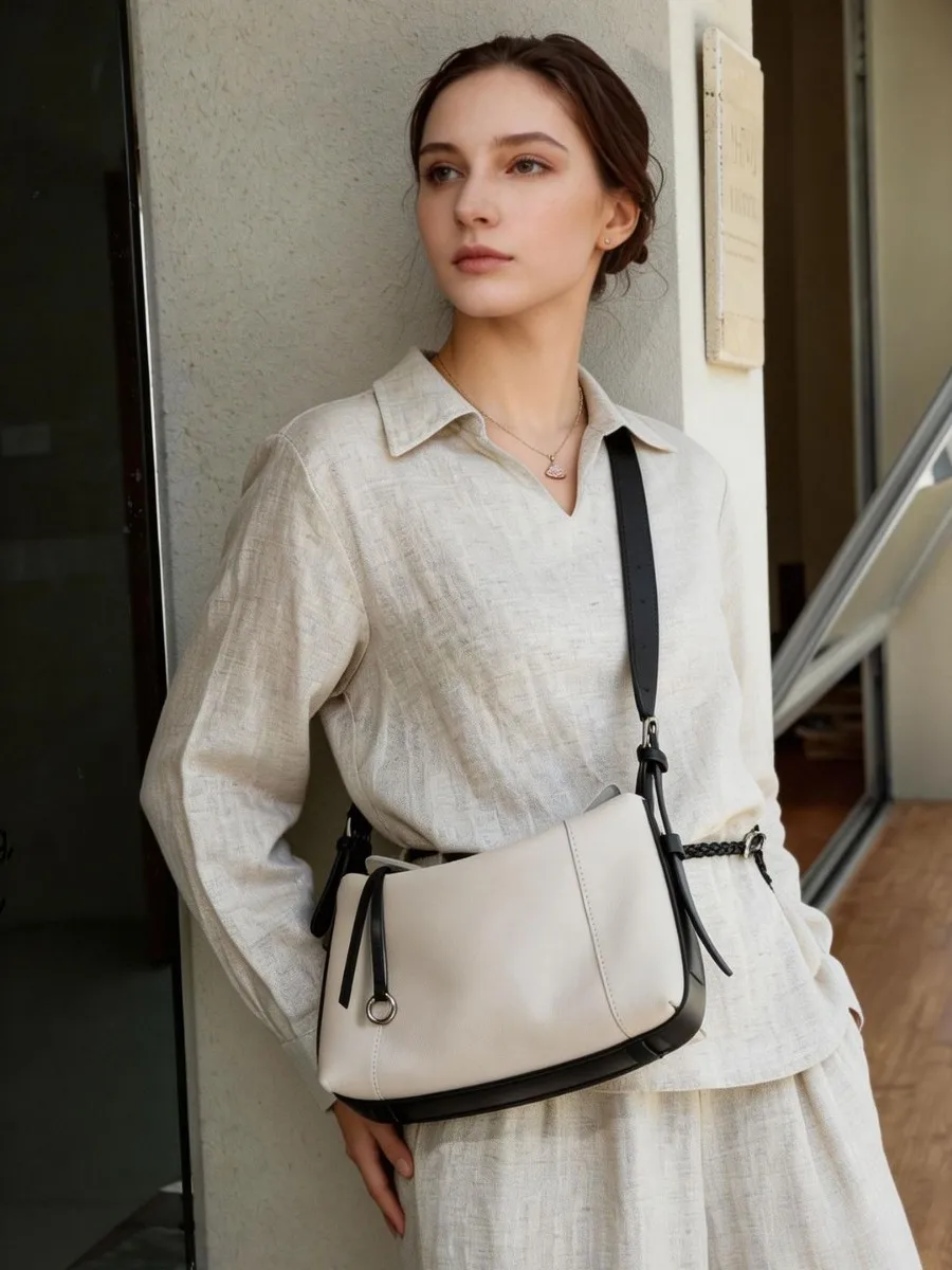 Korean Version Simple Top-Grain Leather Women Bag Fashion Premium Genuine Leather Tote Bag Versatile Shoulder Crossbody Bag
Korean Version Simple Top-Grain Leather Women Bag Fashion Premium Genuine Leather Tote Bag Versatile Shoulder Crossbody Bag