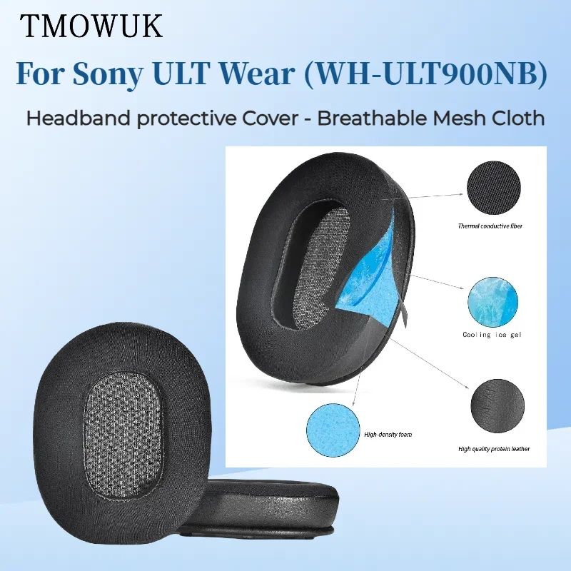 For Sony ULT Wear (WH-ULT900NB) Headphone Replacement Earpads Soft Protein Leather Memory Foam Sponge Ice gel Ear Pads Cushion
For Sony ULT Wear (WH-ULT900NB) Headphone Replacement Earpads Soft Protein Leather Memory Foam Sponge Ice gel Ear Pads Cushion