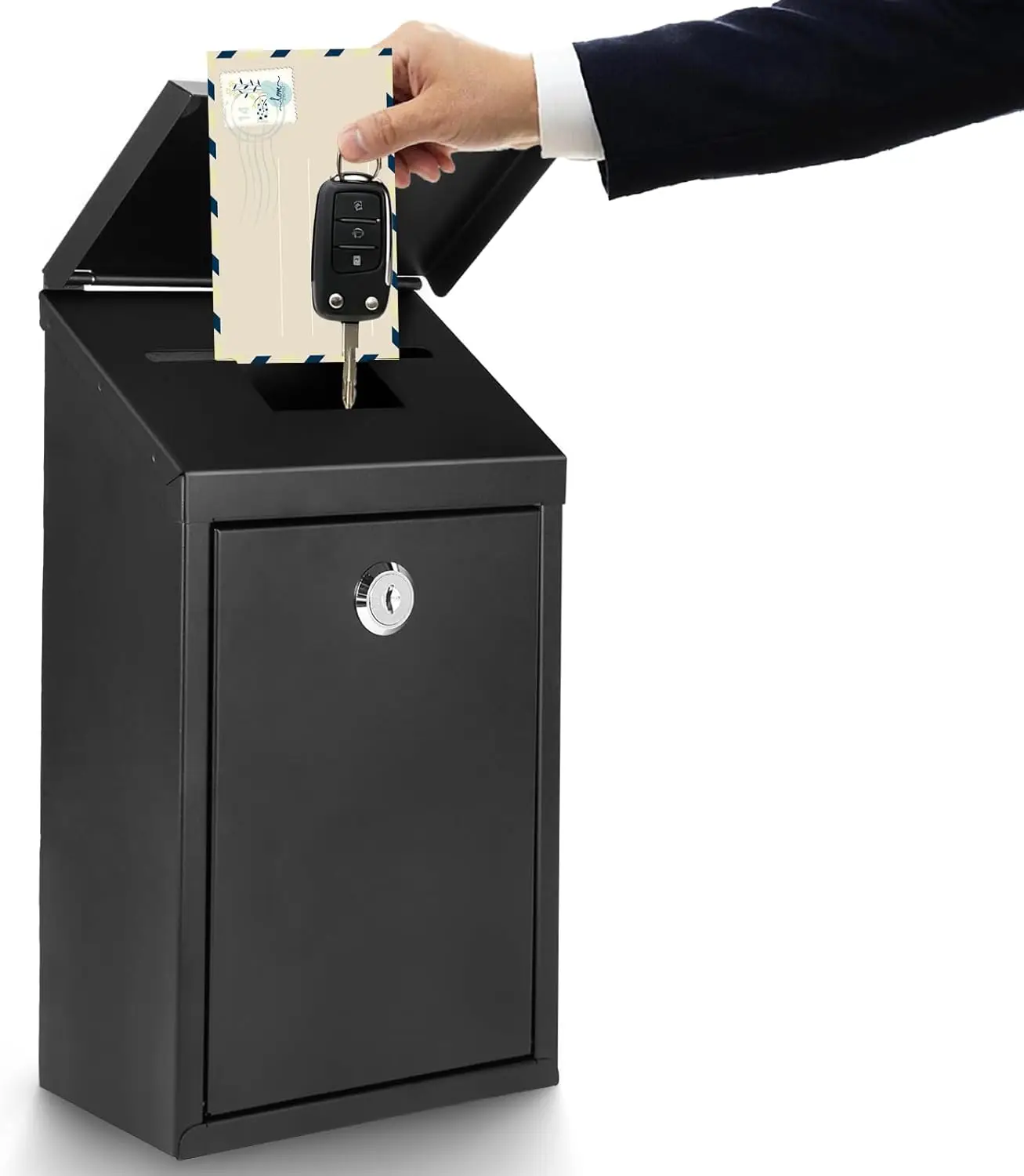 Rust-Proof Steel Wall Mailbox with Lock and 3 Numbers, Secure Drop Slot for Home Office
Rust-Proof Steel Wall Mailbox with Lock and 3 Numbers, Secure Drop Slot for Home Office