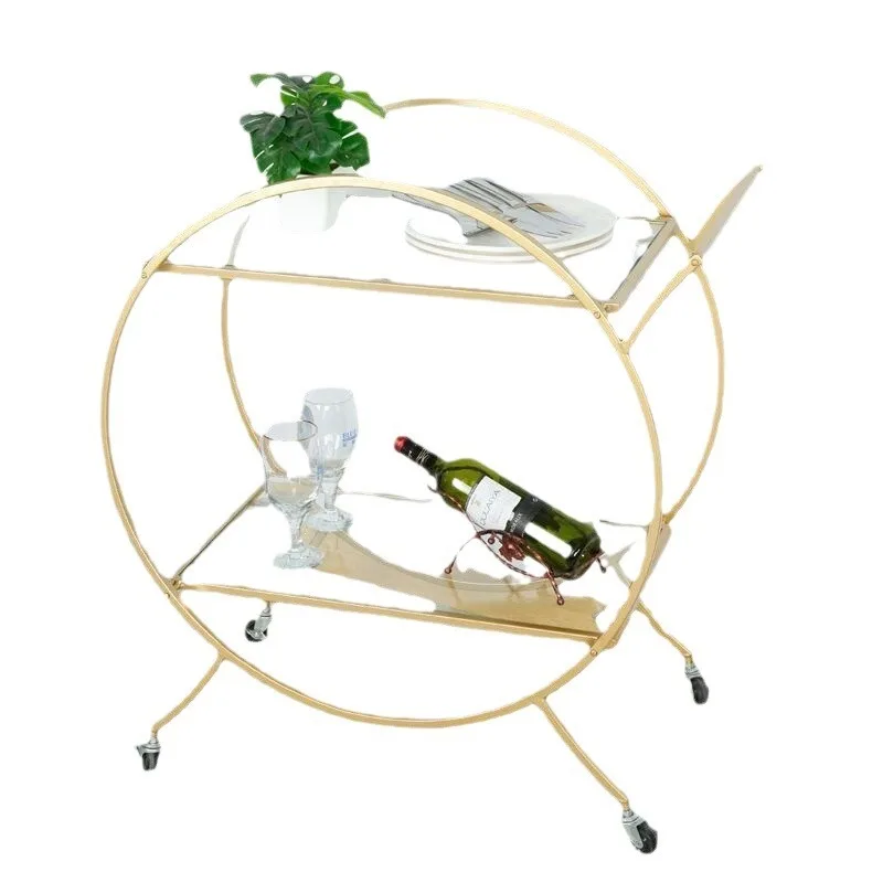 Nordic home mobile double-layer multi-functional hotel trolley modern wrought iron storage rack trolley dining cart
Nordic home mobile double-layer multi-functional hotel trolley modern wrought iron storage rack trolley dining cart