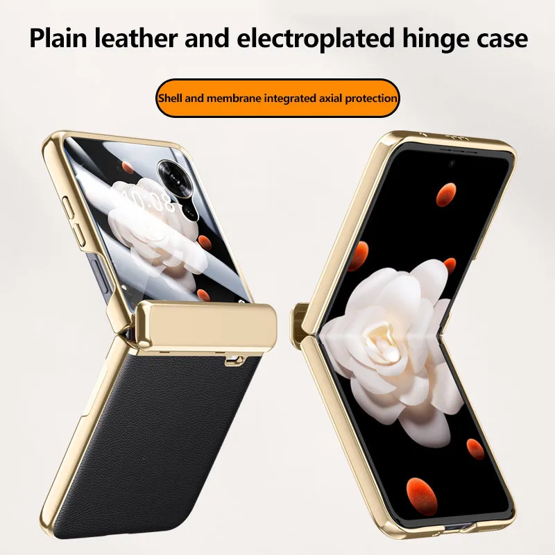 Electroplated Skin Friendly Leather Case For Honor Magic V Flip Folding Hinge With Tempered Film Shockproof Protection Cover
Electroplated Skin Friendly Leather Case For Honor Magic V Flip Folding Hinge With Tempered Film Shockproof Protection Cover