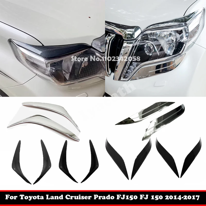 Для Toyota Land Cruiser Prado FJ150 FJ 150 2014-2017 ABS передняя фара декоративная полоса фары бровь внешние аксессуары
Для Toyota Land Cruiser Prado FJ150 FJ 150 2014-2017 ABS передняя фара декоративная полоса фары бровь внешние аксессуары