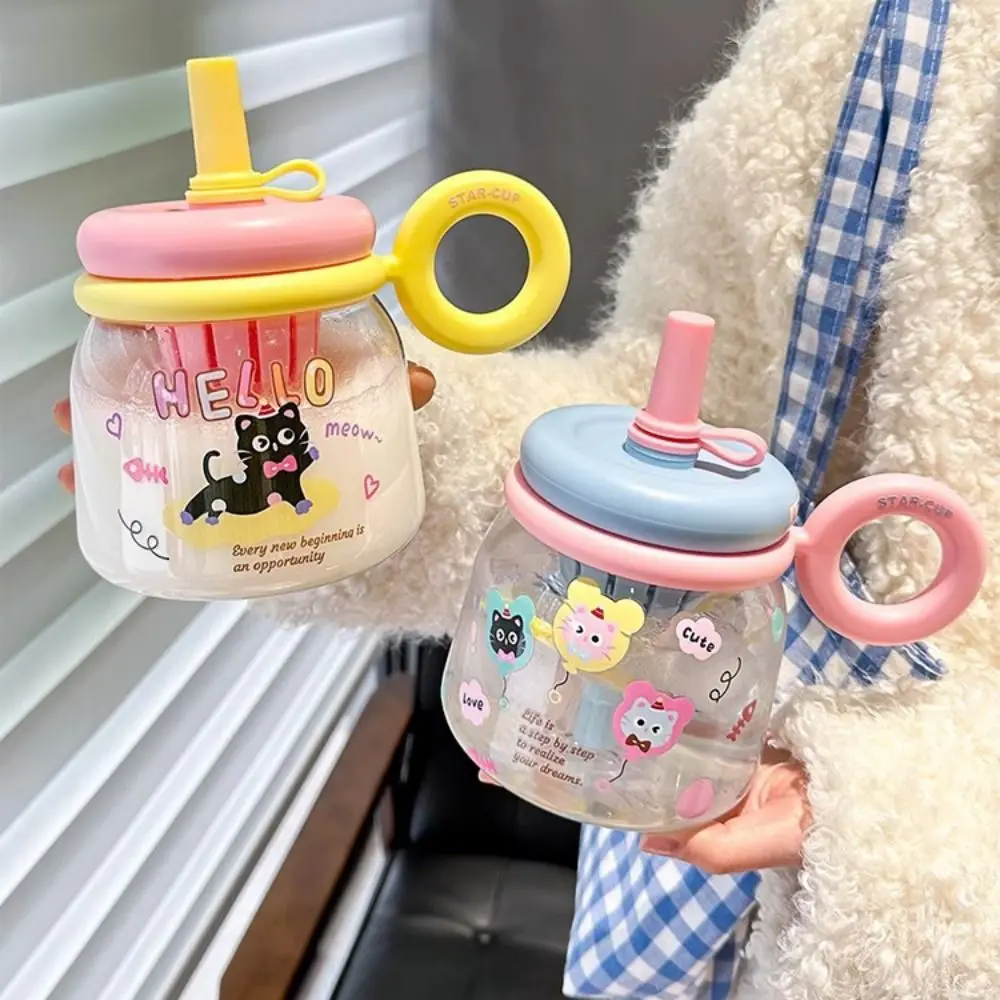 950ml Transparent Plastic Cup Lifting Rope Cat Pattern Graffiti Water Bottles Fall Prevention Straw Cup Drinking Water Bottle
950ml Transparent Plastic Cup Lifting Rope Cat Pattern Graffiti Water Bottles Fall Prevention Straw Cup Drinking Water Bottle