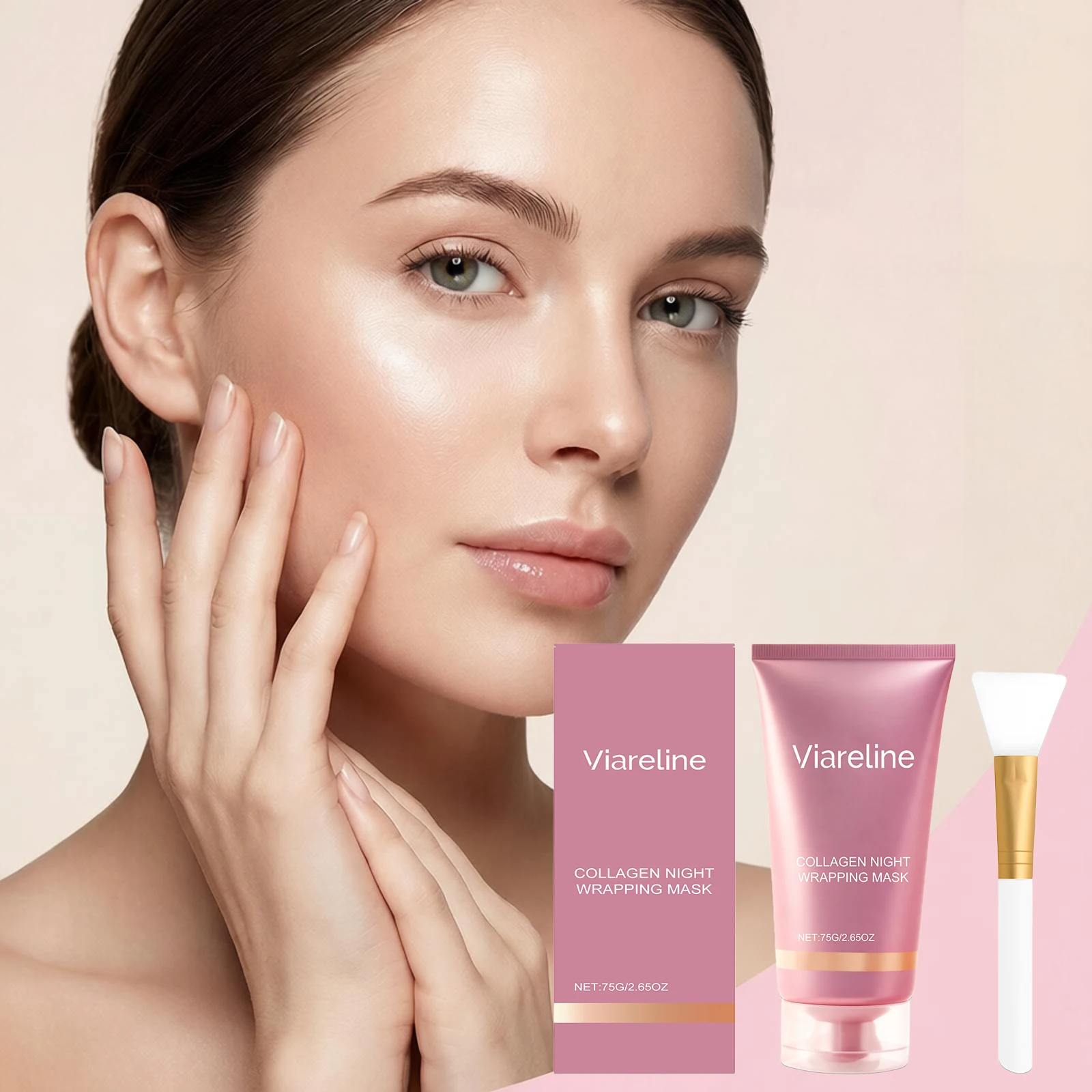 Collagen Facial Mask Brightening Moisturizing Firming Fade Fine Lines Improve Dullness Smoothing Glowing Wrapping Peel-Off Mask
Collagen Facial Mask Brightening Moisturizing Firming Fade Fine Lines Improve Dullness Smoothing Glowing Wrapping Peel-Off Mask