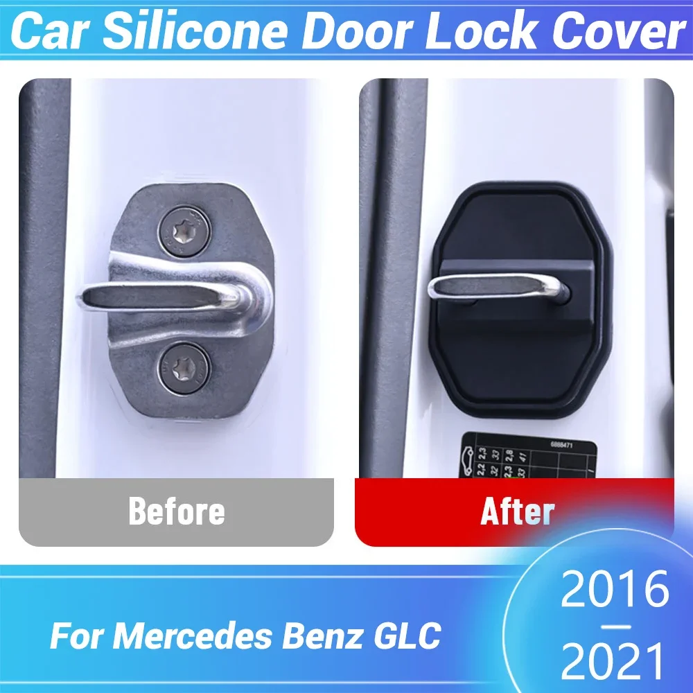 For Mercedes Benz GLC 2016-2021 Car Door Latch Anti-collision Automotive Door Lock Silicone Buckle Protector Cover Accessories
For Mercedes Benz GLC 2016-2021 Car Door Latch Anti-collision Automotive Door Lock Silicone Buckle Protector Cover Accessories
