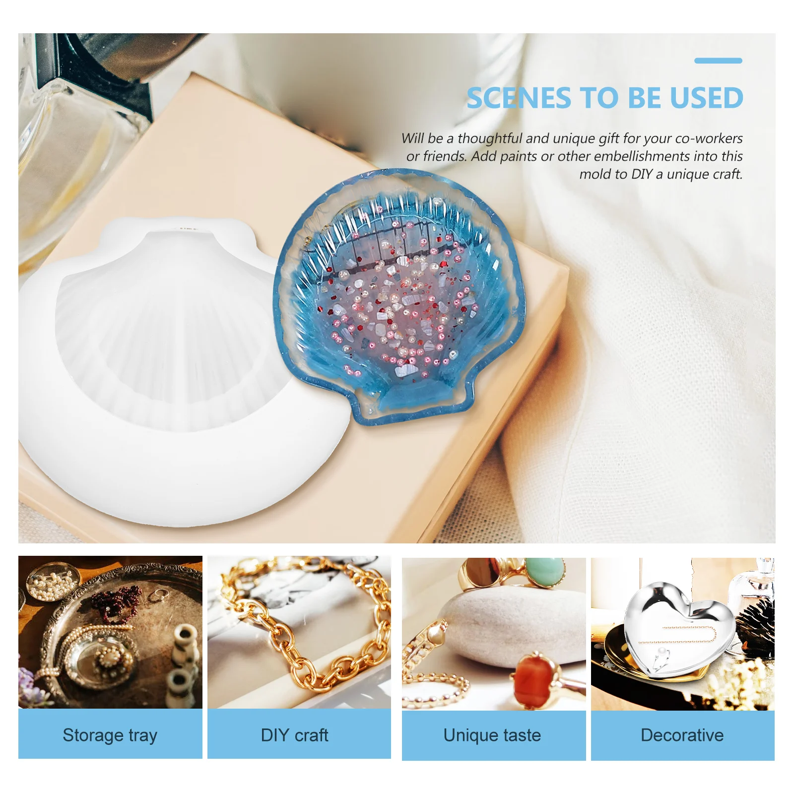 3pcs Silicone Mold Storage Decorative Plate Crafts Epoxy Resin Art Supplies Smooth Easy Demould Clean Home Tray Making
3pcs Silicone Mold Storage Decorative Plate Crafts Epoxy Resin Art Supplies Smooth Easy Demould Clean Home Tray Making
