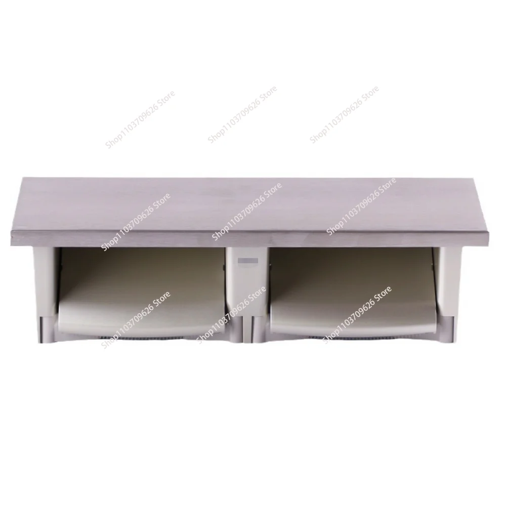 Stainless steel tissue holder, bathroom wall-mounted roll holder, bathroom double stowable toilet paper holder
Stainless steel tissue holder, bathroom wall-mounted roll holder, bathroom double stowable toilet paper holder