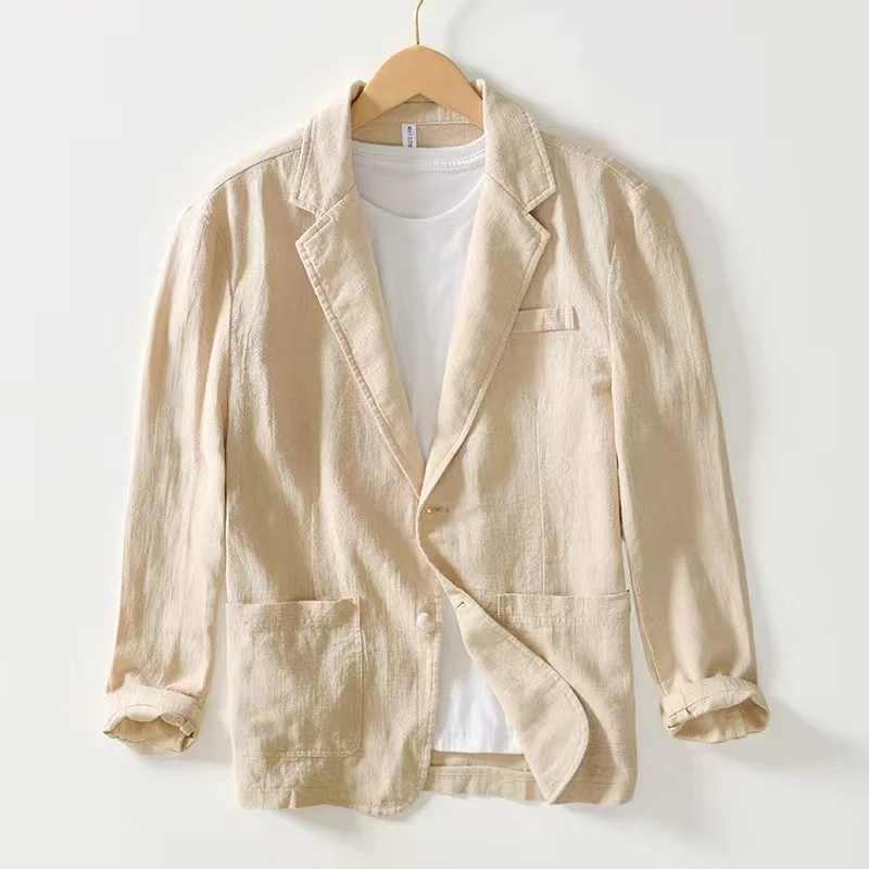 2024 Spring/Summer New Men's Linen Casual Coat Japanese Retro High Quality Business Casual Suit Coat Loose Street Wear
2024 Spring/Summer New Men's Linen Casual Coat Japanese Retro High Quality Business Casual Suit Coat Loose Street Wear