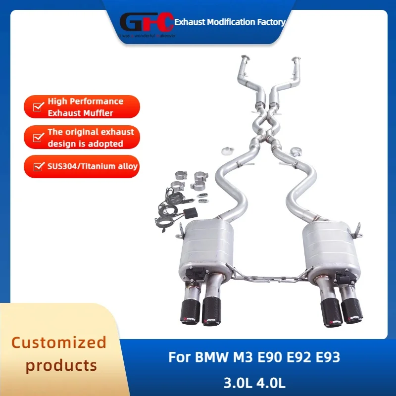 Catback Valvetronic Exhaust Pipe for BMW M3 E90 E92 E93 3.0L 4.0L High-Performance Stainless Steel Valve Exhaust Muffler System
Catback Valvetronic Exhaust Pipe for BMW M3 E90 E92 E93 3.0L 4.0L High-Performance Stainless Steel Valve Exhaust Muffler System