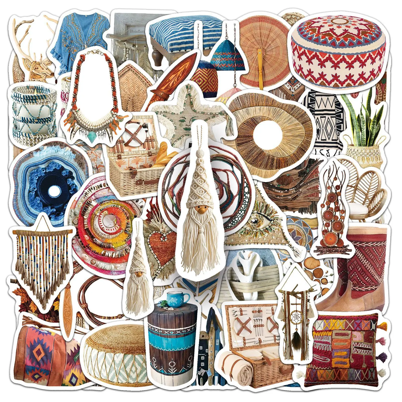 50 шт. водонепроницаемых наклеек в богемном стиле с реалистичной текстурой плетения, винтажный декор для скрапбукинга, ноутбуков, багажа
50 шт. водонепроницаемых наклеек в богемном стиле с реалистичной текстурой плетения, винтажный декор для скрапбукинга, ноутбуков, багажа