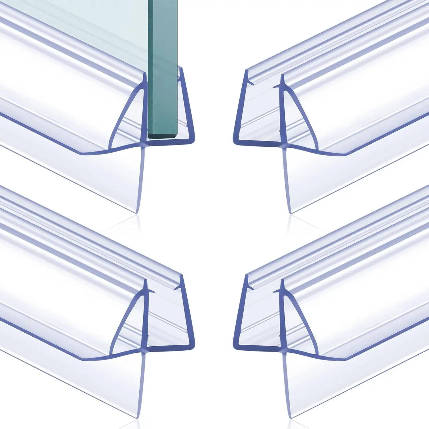 2 Pcs Clear PVC Shower Door Bottom Seal 1/4" x 36", Easy Cut, Stop Leaks
2 Pcs Clear PVC Shower Door Bottom Seal 1/4" x 36", Easy Cut, Stop Leaks