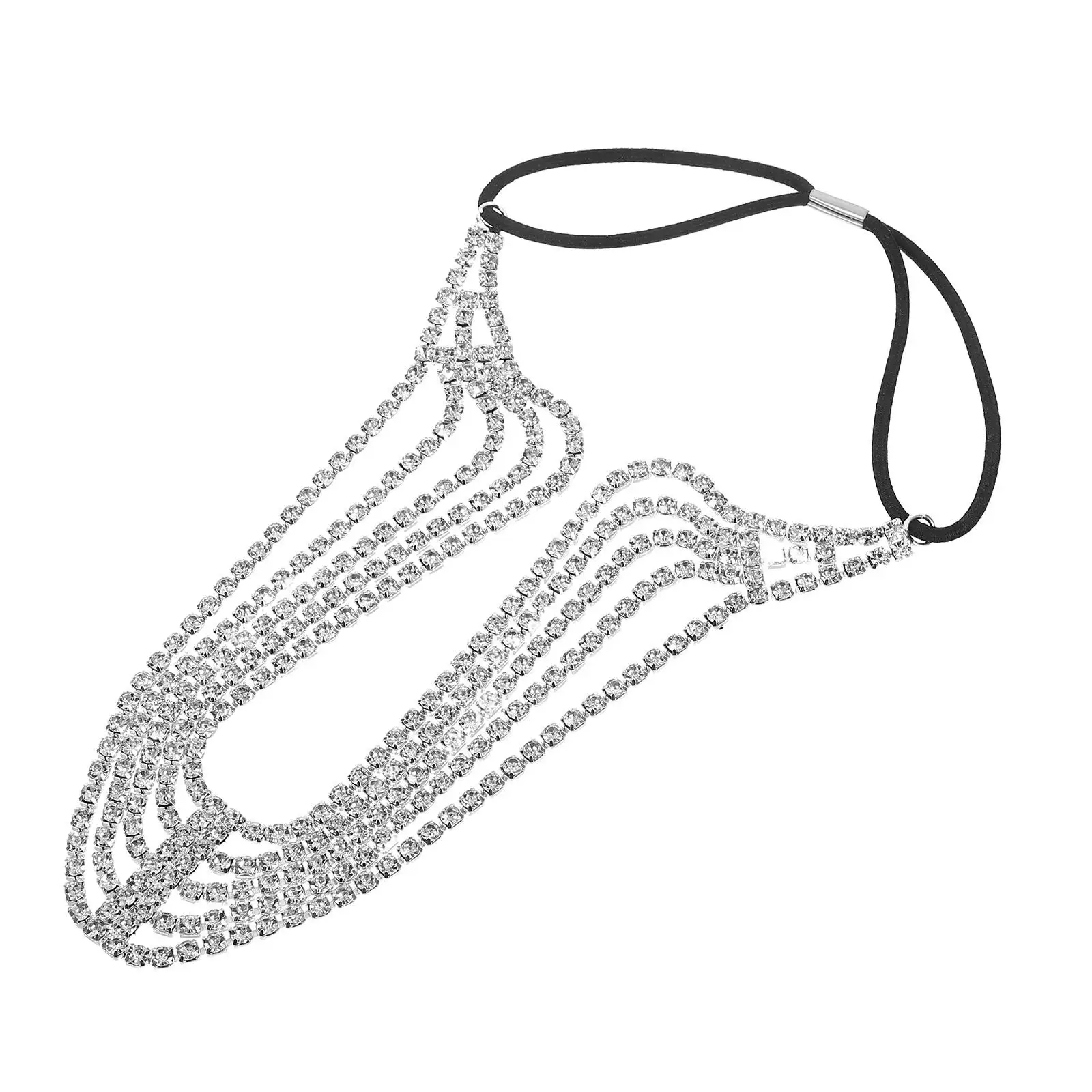 Elegant Rhinestone Hairband Shiny Headbands Multi-layer Strip Headdress Hair Accessories Silver Decorative Wedding Party Photo
Elegant Rhinestone Hairband Shiny Headbands Multi-layer Strip Headdress Hair Accessories Silver Decorative Wedding Party Photo