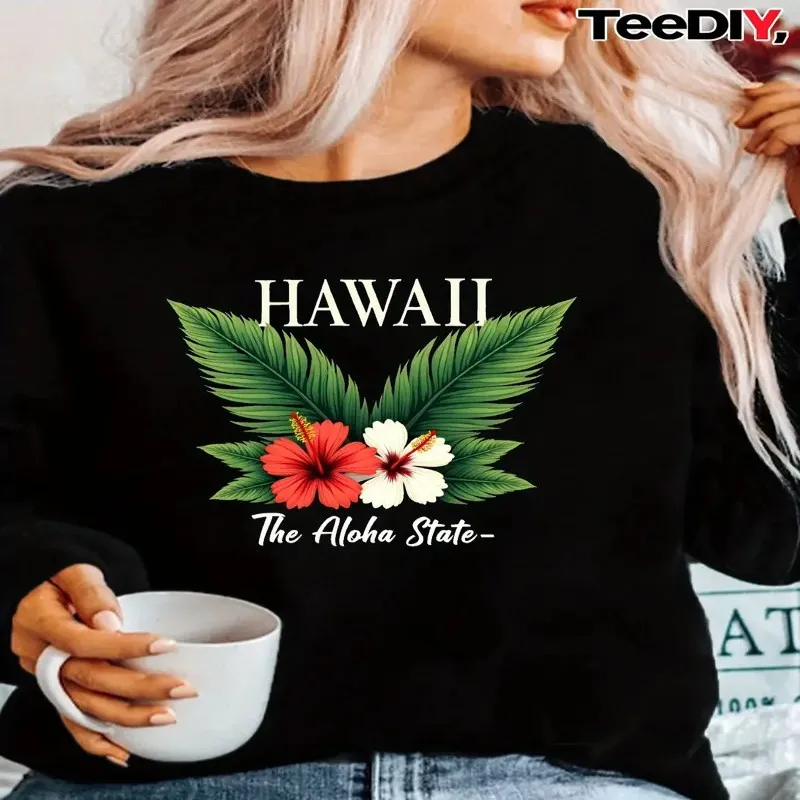 Fall Winter Sweatshirt Female Plus Size Clothes Women Oversize Hawaii Aloha State Hibiscus Flowers Long Sleeve Warm Soft Comfort
Fall Winter Sweatshirt Female Plus Size Clothes Women Oversize Hawaii Aloha State Hibiscus Flowers Long Sleeve Warm Soft Comfort