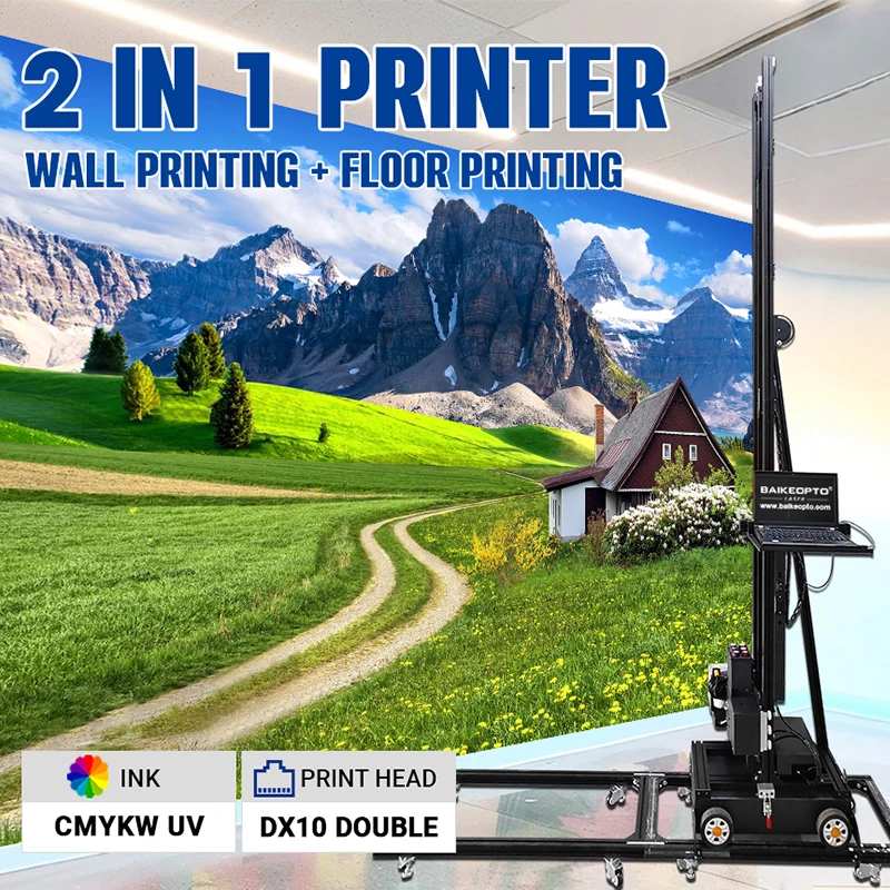 BK-UP200XT 5D Multifunction Wall And Ground Inkjet Printer 2 In 1 Decoration Painting 3D Wall Floor Art Printing Machine
BK-UP200XT 5D Multifunction Wall And Ground Inkjet Printer 2 In 1 Decoration Painting 3D Wall Floor Art Printing Machine