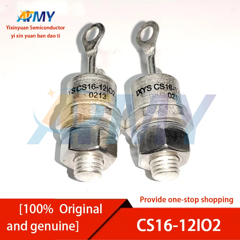 2piece CS16-12IO2 Silicon-controlled rectifier (SCR) bolt-type configuration with nut insulator
2piece CS16-12IO2 Silicon-controlled rectifier (SCR) bolt-type configuration with nut insulator