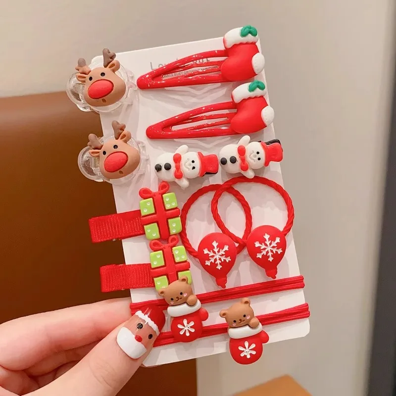 Новый зимний художественный рождественский набор заколок для волос из пяти предметов для детей, милые заколки для волос с оленями, боковые аксессуары для волос для младенцев
Новый зимний художественный рождественский набор заколок для волос из пяти предметов для детей, милые заколки для волос с оленями, боковые аксессуары для волос для младенцев