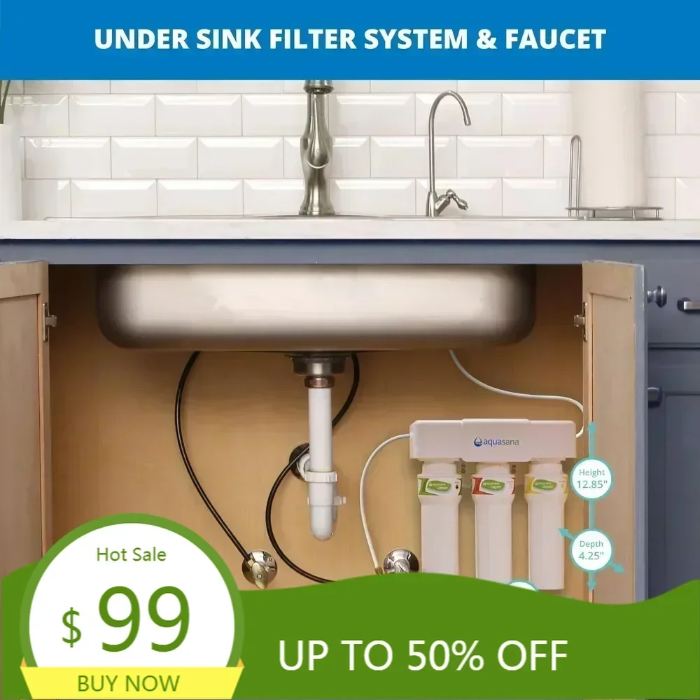 BestsellerUnder Sink Water Filter System - Reduces PFAS, Lead, & Chlorine in Drinking Water - Under Counter Claryum Filtration f
BestsellerUnder Sink Water Filter System - Reduces PFAS, Lead, & Chlorine in Drinking Water - Under Counter Claryum Filtration f
