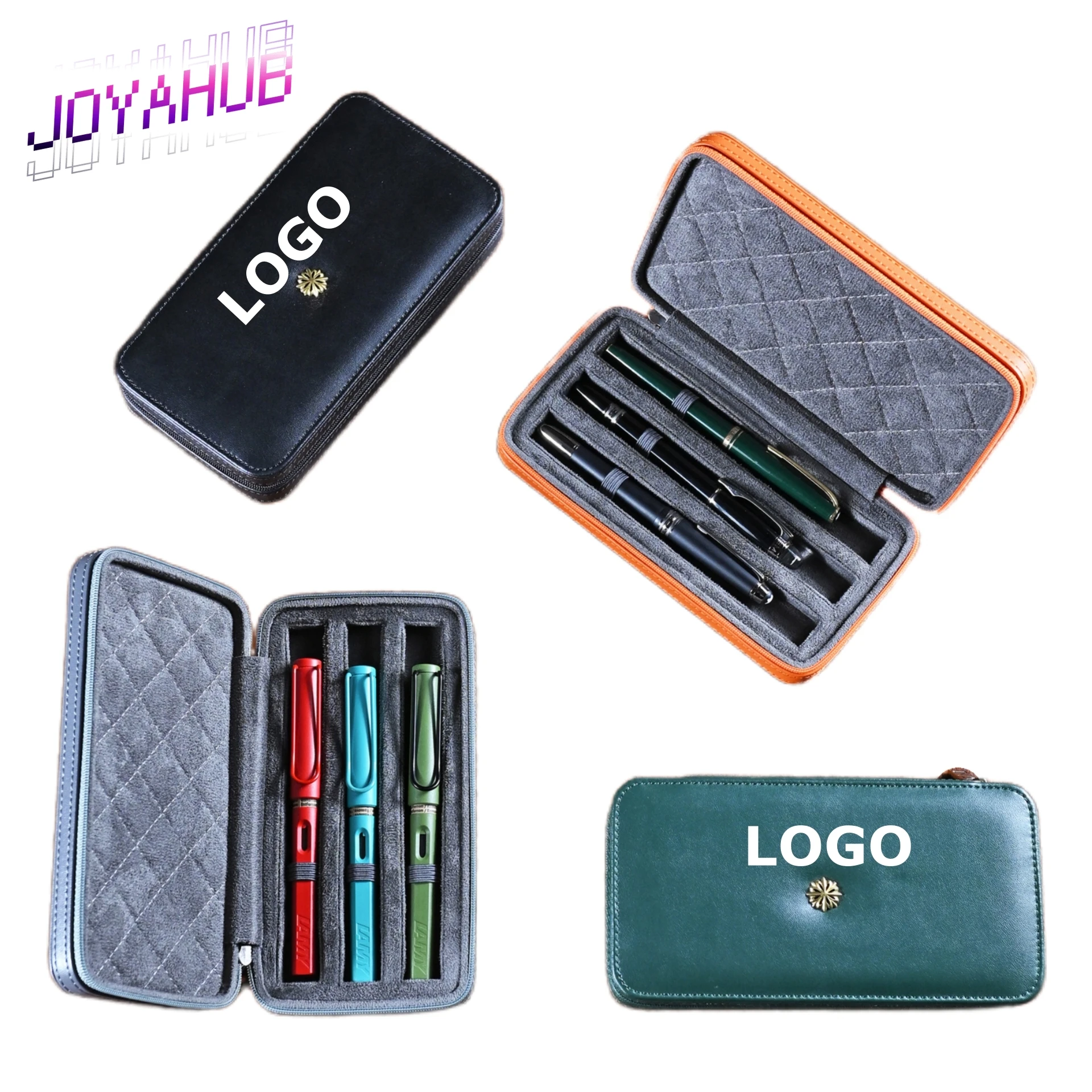 Customizable LOGO Portable 3-Slot Ultra Fiber Leather Pen Box Storage Bag Travel Organizing Collection Pen Cover Protective Case
Customizable LOGO Portable 3-Slot Ultra Fiber Leather Pen Box Storage Bag Travel Organizing Collection Pen Cover Protective Case
