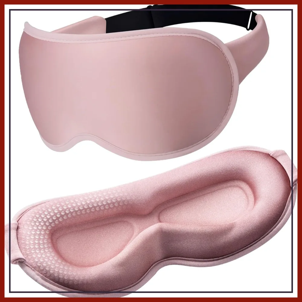3D Contoured Weighted Eye Mask for Sleep, Zero Pressure Blackout Blindfold, Eyelash Friendly, Comfortable for Travel & Yoga, Pink
3D Contoured Weighted Eye Mask for Sleep, Zero Pressure Blackout Blindfold, Eyelash Friendly, Comfortable for Travel & Yoga, Pink