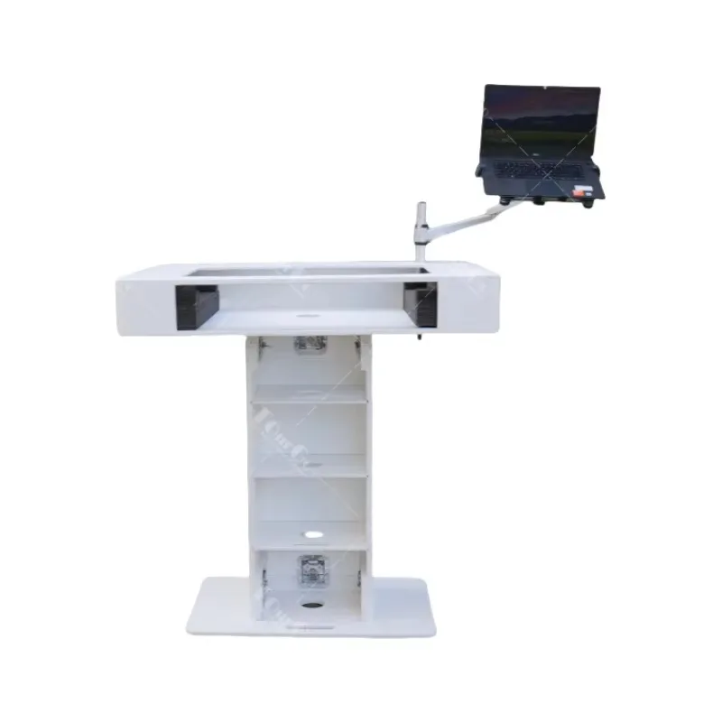 Applicable to Customized White Finish Controller Tower DJ Podium Booth Stand Aluminum Plywood Disc Jockey Workstation
Applicable to Customized White Finish Controller Tower DJ Podium Booth Stand Aluminum Plywood Disc Jockey Workstation