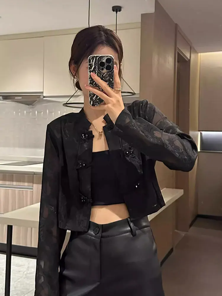 New Chinese Style Black Sun Protection Jacket Women's Summer New Large Size Fat MM Short Embroidery Sun Protection Open Cardi...
New Chinese Style Black Sun Protection Jacket Women's Summer New Large Size Fat MM Short Embroidery Sun Protection Open Cardi...