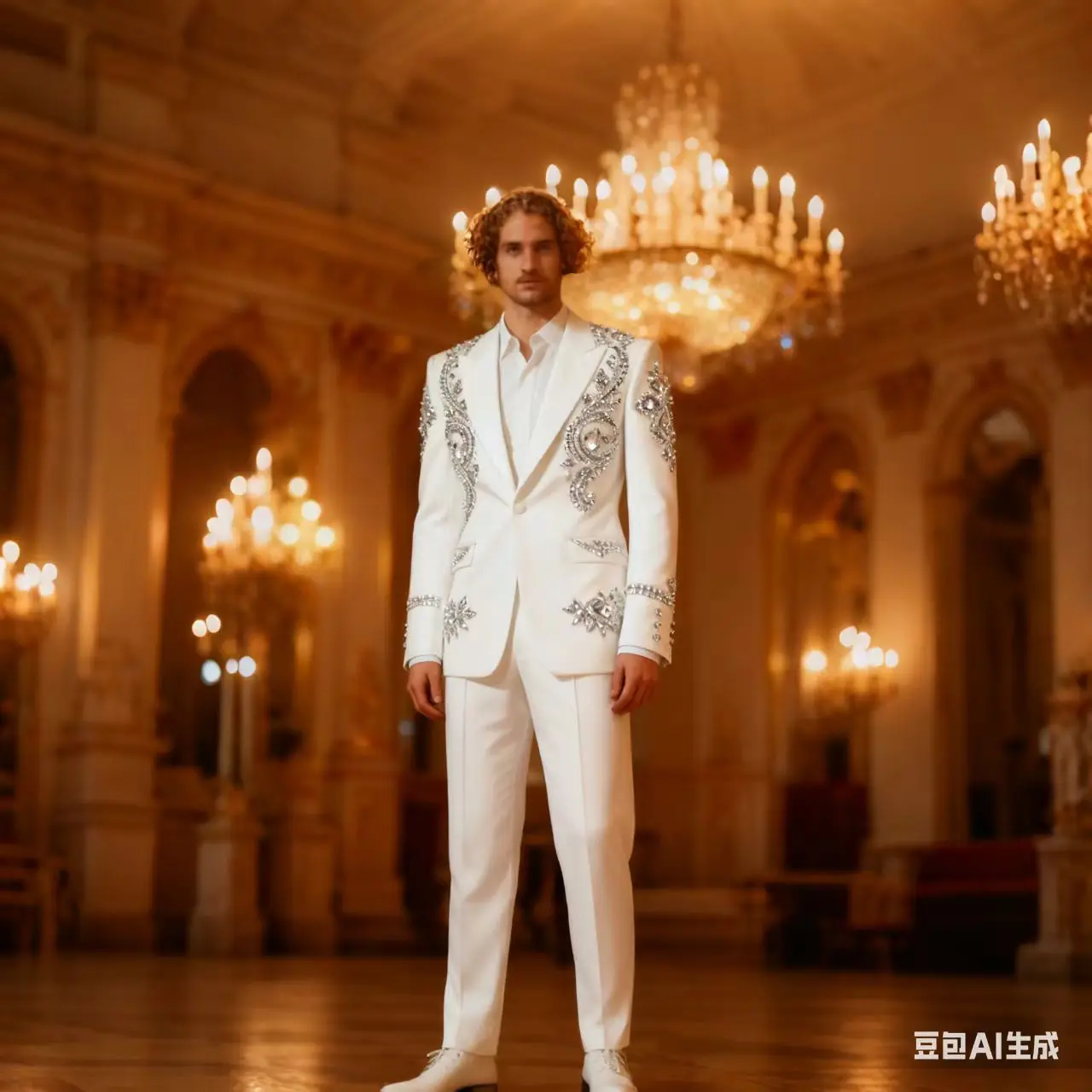 White Crystals Men Suit Set 2 Piece Blazer+Pants Trousers Luxury Wedding Tuxedos Cotton Formal Office Jacket Coat Customized
White Crystals Men Suit Set 2 Piece Blazer+Pants Trousers Luxury Wedding Tuxedos Cotton Formal Office Jacket Coat Customized