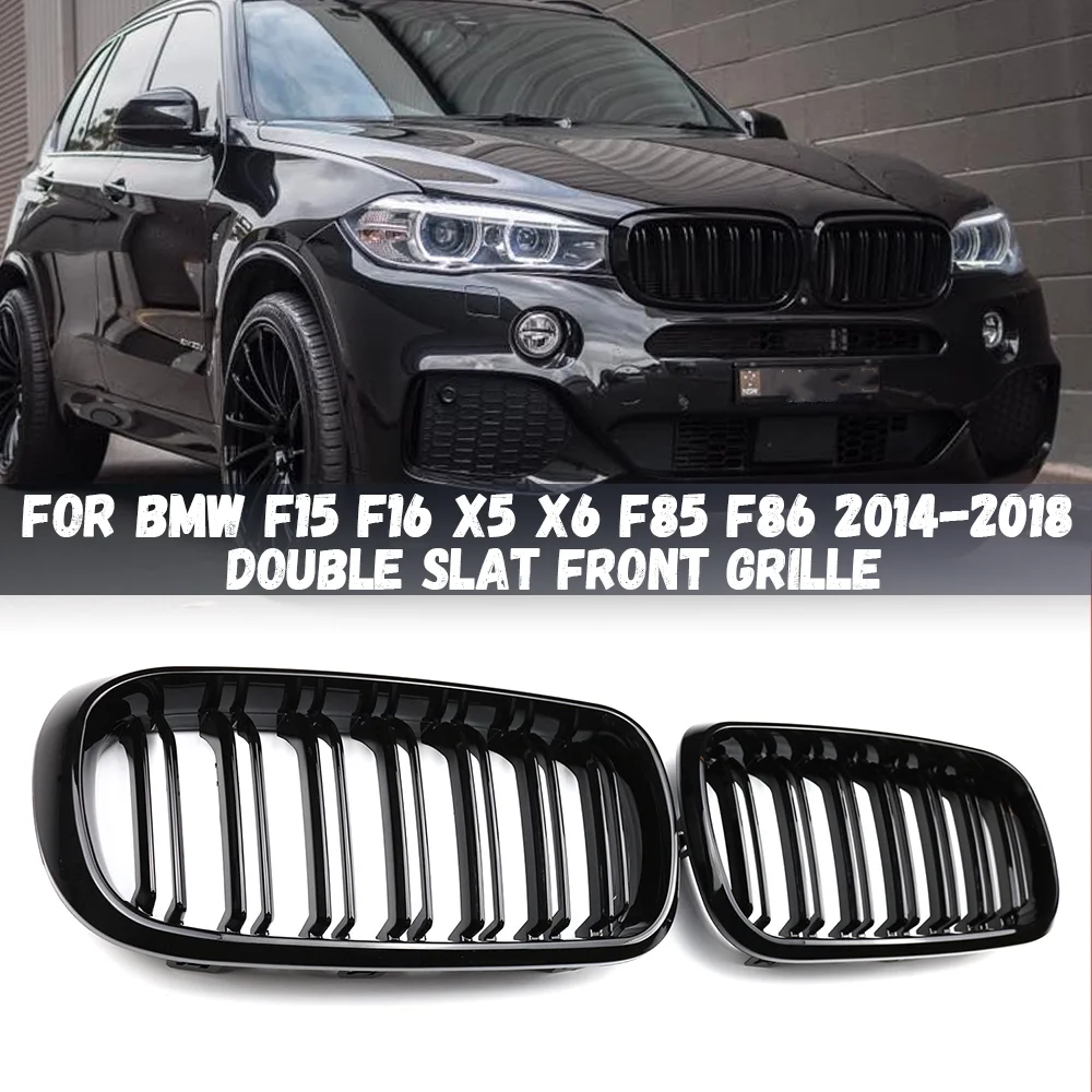 Car Front Kidney Grille Grill For BMW F15 F16 X5 X6 F85 F86 X5M X6M 2014 2015 2016 2017 2018 Glossy Black Racing Grill
Car Front Kidney Grille Grill For BMW F15 F16 X5 X6 F85 F86 X5M X6M 2014 2015 2016 2017 2018 Glossy Black Racing Grill