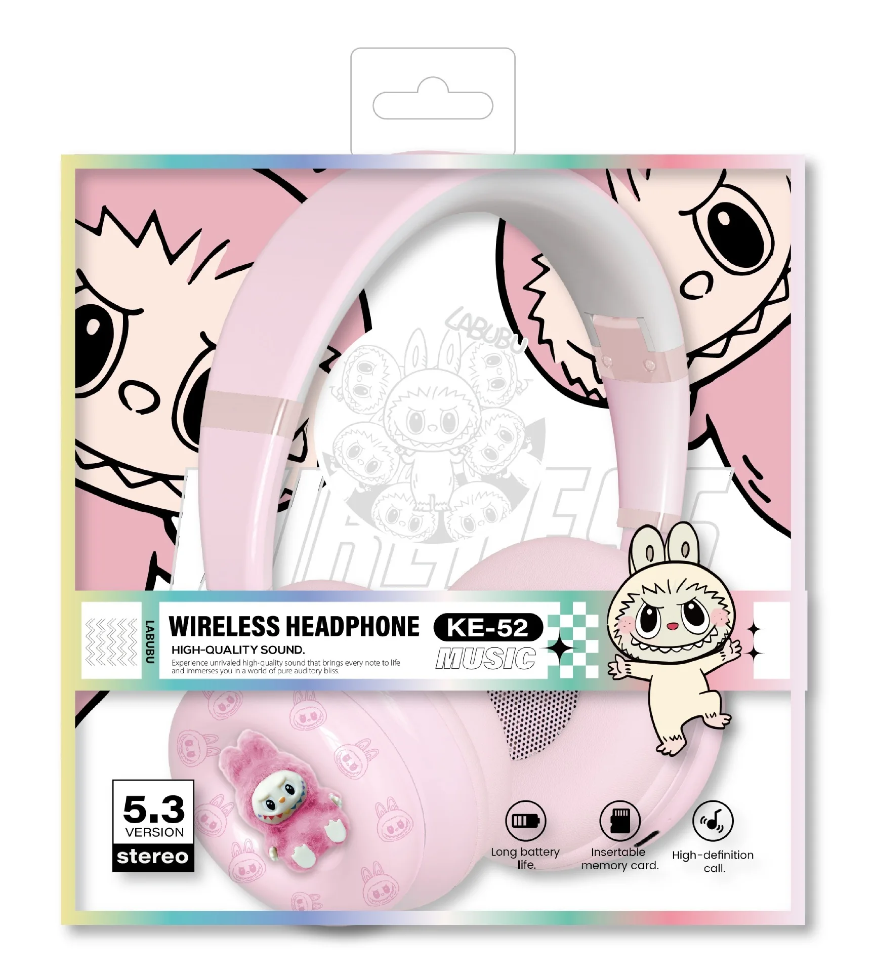 New Cartoon Folding Design High Quality Bluetooth Headset Trendy Cute Plush Doll Labubu Doughnut Shaped Headphones For Kid Gift
New Cartoon Folding Design High Quality Bluetooth Headset Trendy Cute Plush Doll Labubu Doughnut Shaped Headphones For Kid Gift