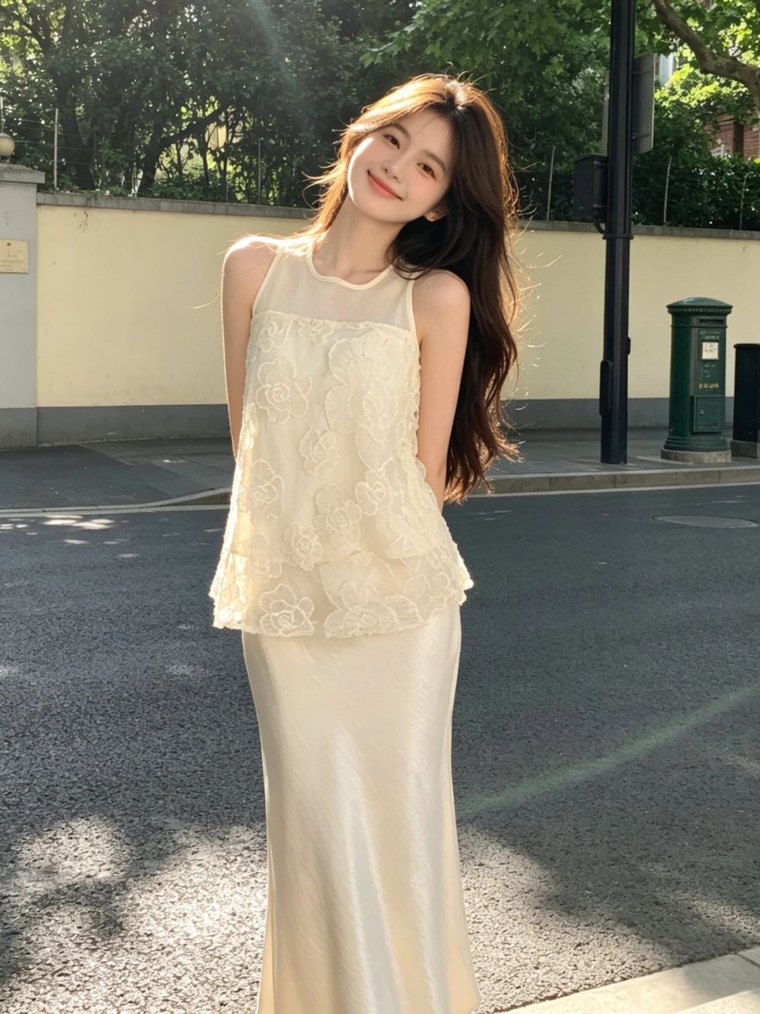 Sweet Style Halter Top And Fish Tail Skirt Two Piece Set Elegant Summer Outfit High Waist Long Skirt Comfortable mid Stretch
Sweet Style Halter Top And Fish Tail Skirt Two Piece Set Elegant Summer Outfit High Waist Long Skirt Comfortable mid Stretch