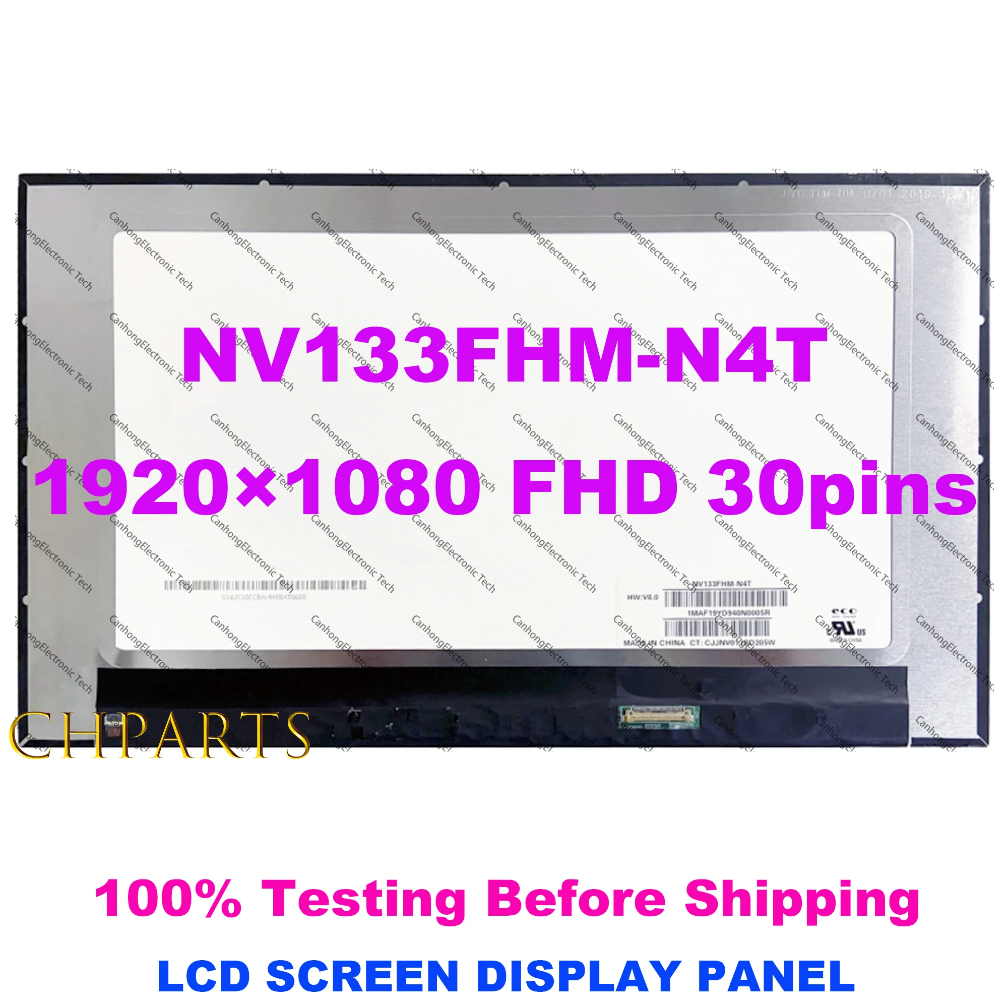 13.3-Inch NV133FHM-N4T Laptop Lcd Screen Matrix FHD 1920*1080 30Pins 60hz LED Screen Panel
13.3-Inch NV133FHM-N4T Laptop Lcd Screen Matrix FHD 1920*1080 30Pins 60hz LED Screen Panel