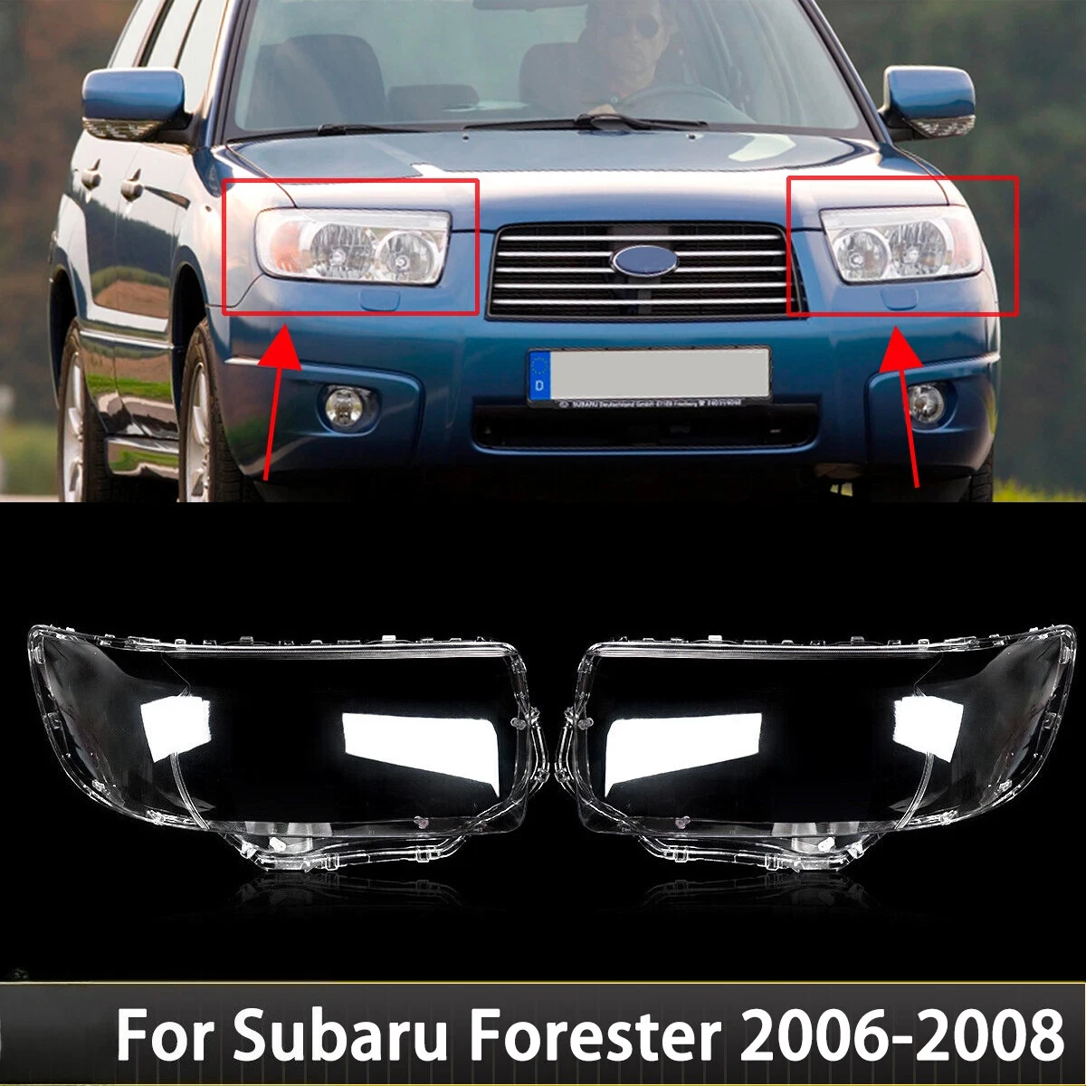 For Subaru Forester 2006-2008 Headlamp Transparent Cover Headlight Shell Lampshade Case Plexiglass Replace Original Lens
For Subaru Forester 2006-2008 Headlamp Transparent Cover Headlight Shell Lampshade Case Plexiglass Replace Original Lens