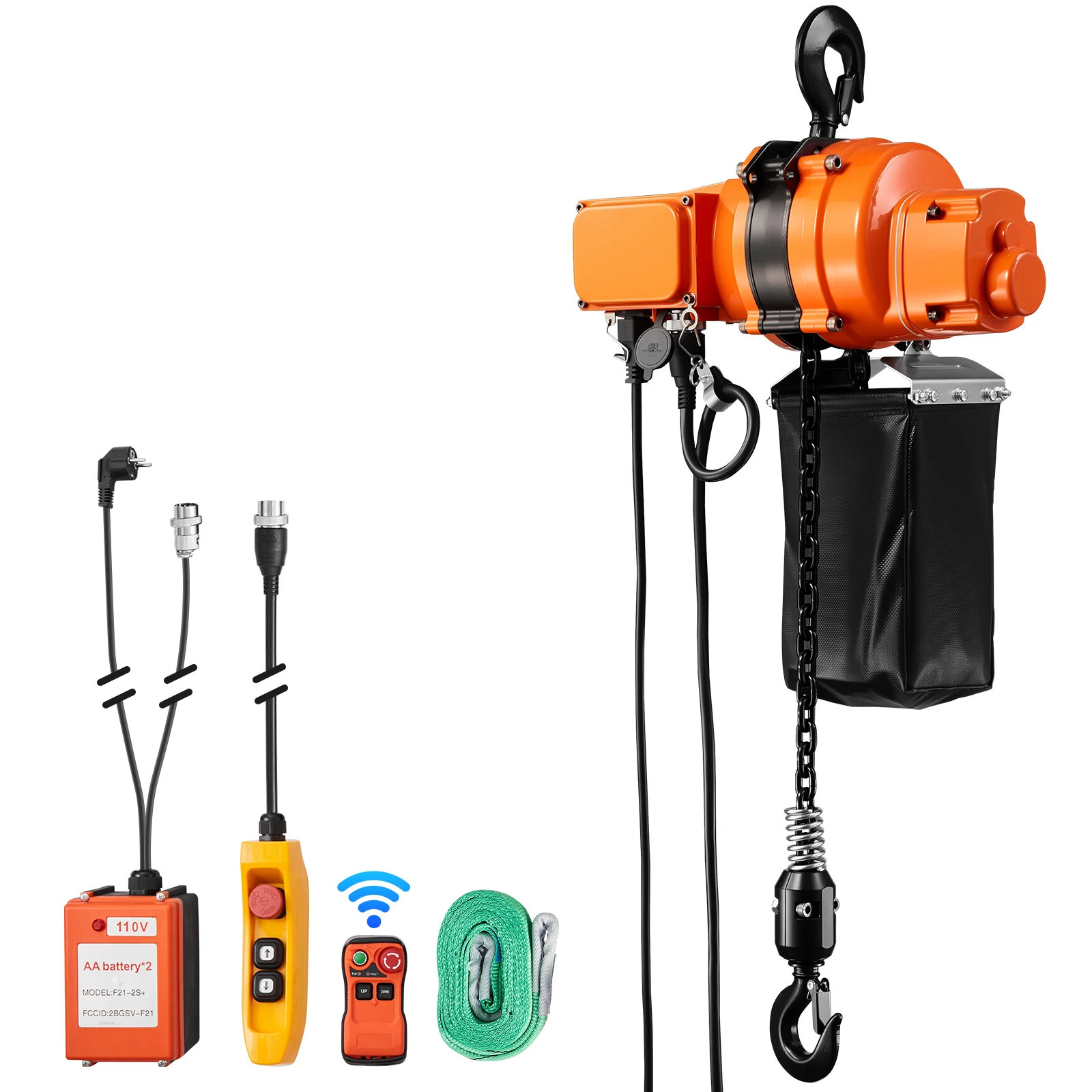 SucceBuy 1100 lbs Electric Chain Hoist 20 ft Lifting Height with 328ft Wireless & 15ft Wired Remote Control Garage Power Hoist
SucceBuy 1100 lbs Electric Chain Hoist 20 ft Lifting Height with 328ft Wireless & 15ft Wired Remote Control Garage Power Hoist