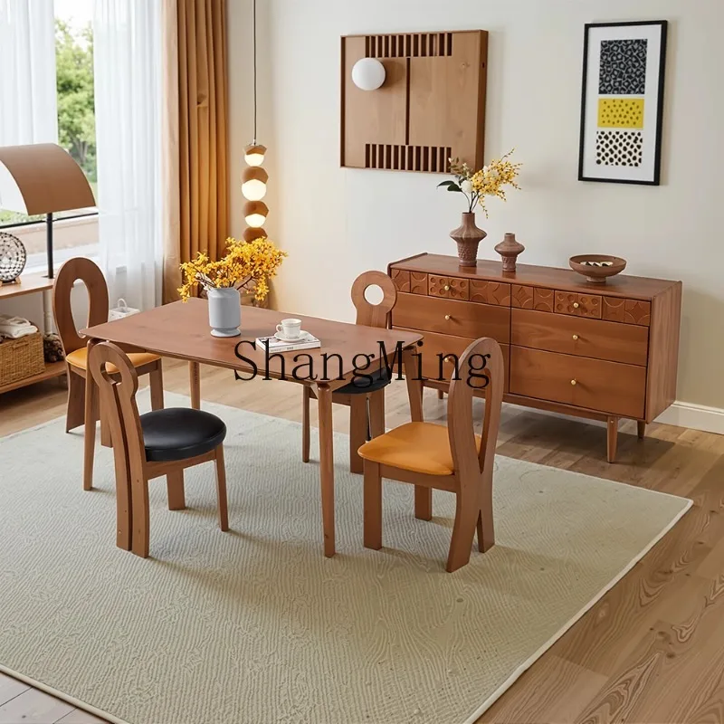 CL Chinese modern simple guest restaurant study premium solid wood dining table combination chair
CL Chinese modern simple guest restaurant study premium solid wood dining table combination chair