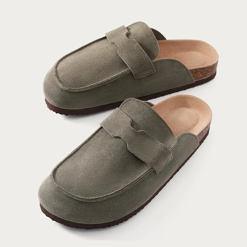 Smile PoP cork leather suede clogs slippers unisex classic cork anti-slip outdoor slippers arch support mule shoes
Smile PoP cork leather suede clogs slippers unisex classic cork anti-slip outdoor slippers arch support mule shoes
