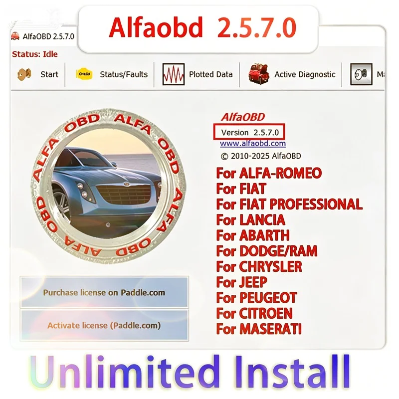 New AlfaOBD Car Diagnosis Automotive Tools Diagnostic ECU Coding Key Programming Tool auto repair mechanic For fiat/jeep elm327
New AlfaOBD Car Diagnosis Automotive Tools Diagnostic ECU Coding Key Programming Tool auto repair mechanic For fiat/jeep elm327