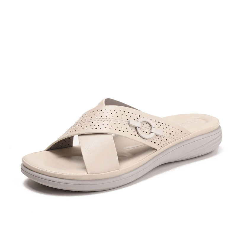 Thick-soled non-slip women's sandals2026Summer new style wedge casual large size buckle sandals for women
Thick-soled non-slip women's sandals2026Summer new style wedge casual large size buckle sandals for women