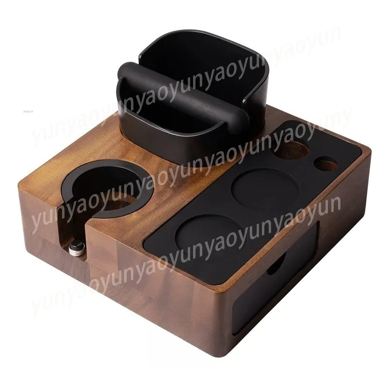 Solid wood multi-functional coffee powder pressing seat, handle bracket, slag box, storage cloth powder base
Solid wood multi-functional coffee powder pressing seat, handle bracket, slag box, storage cloth powder base
