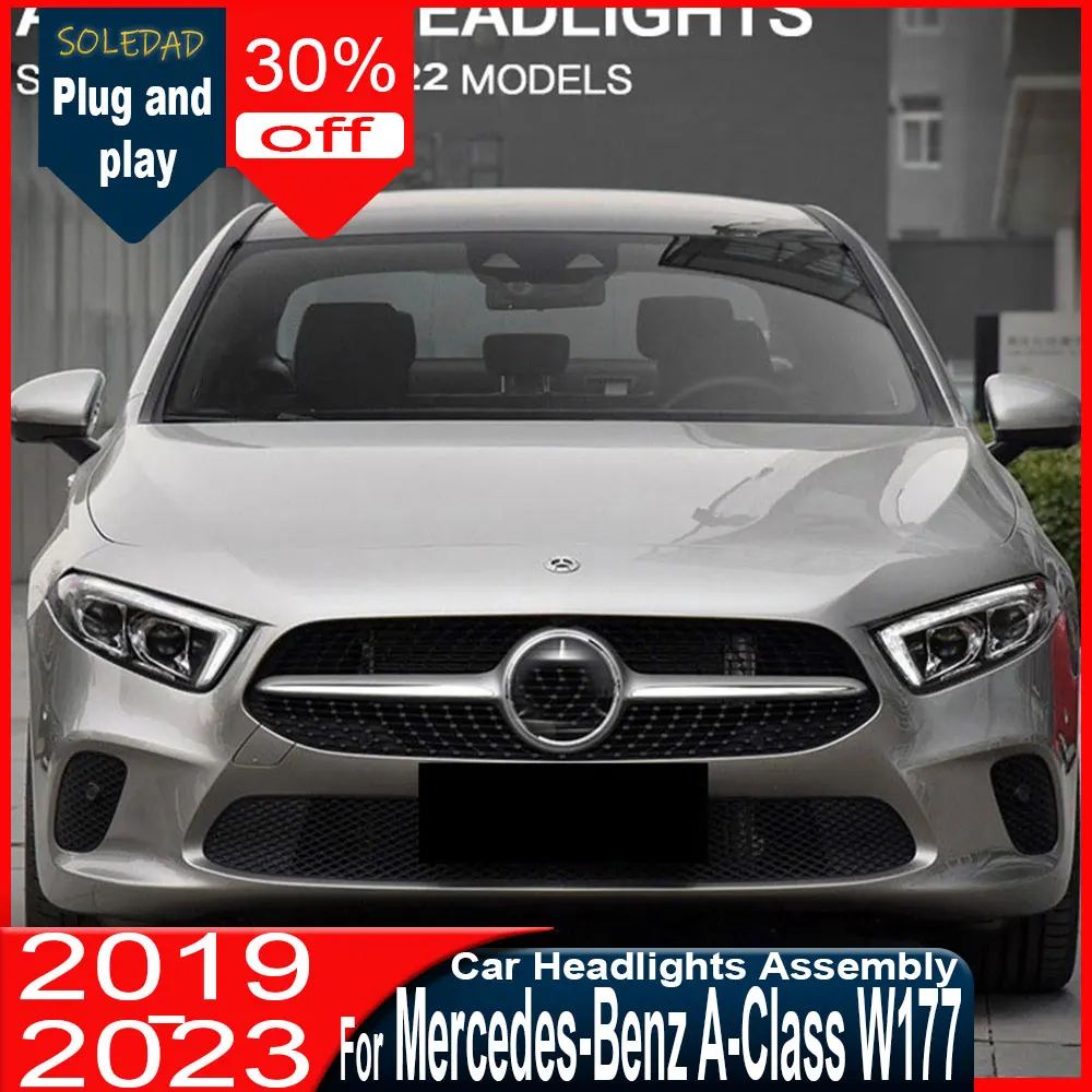 LED HeadLamps For Mercedes-Benz A-Class W177 2019-2022 A180 Upgrade Modified Styling LED Car Headlight Dynamic Turn Signal Lamp
LED HeadLamps For Mercedes-Benz A-Class W177 2019-2022 A180 Upgrade Modified Styling LED Car Headlight Dynamic Turn Signal Lamp