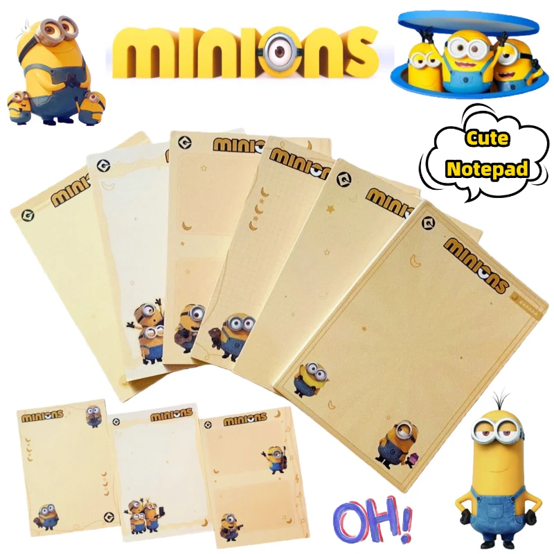 Despicable Me Minions Stuart Jerry two-dimensional note pad creative message pocket material paper pocket convenient notepad
Despicable Me Minions Stuart Jerry two-dimensional note pad creative message pocket material paper pocket convenient notepad