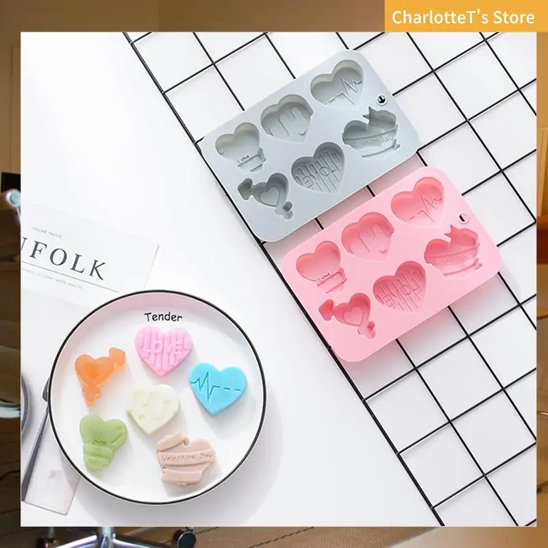 5PCS Love Silicone Mold DIY Gypsum Cement Concrete Candle Soap Mold Chocolate Candy Biscuit Baking Tool Valentine's Day Durable
5PCS Love Silicone Mold DIY Gypsum Cement Concrete Candle Soap Mold Chocolate Candy Biscuit Baking Tool Valentine's Day Durable