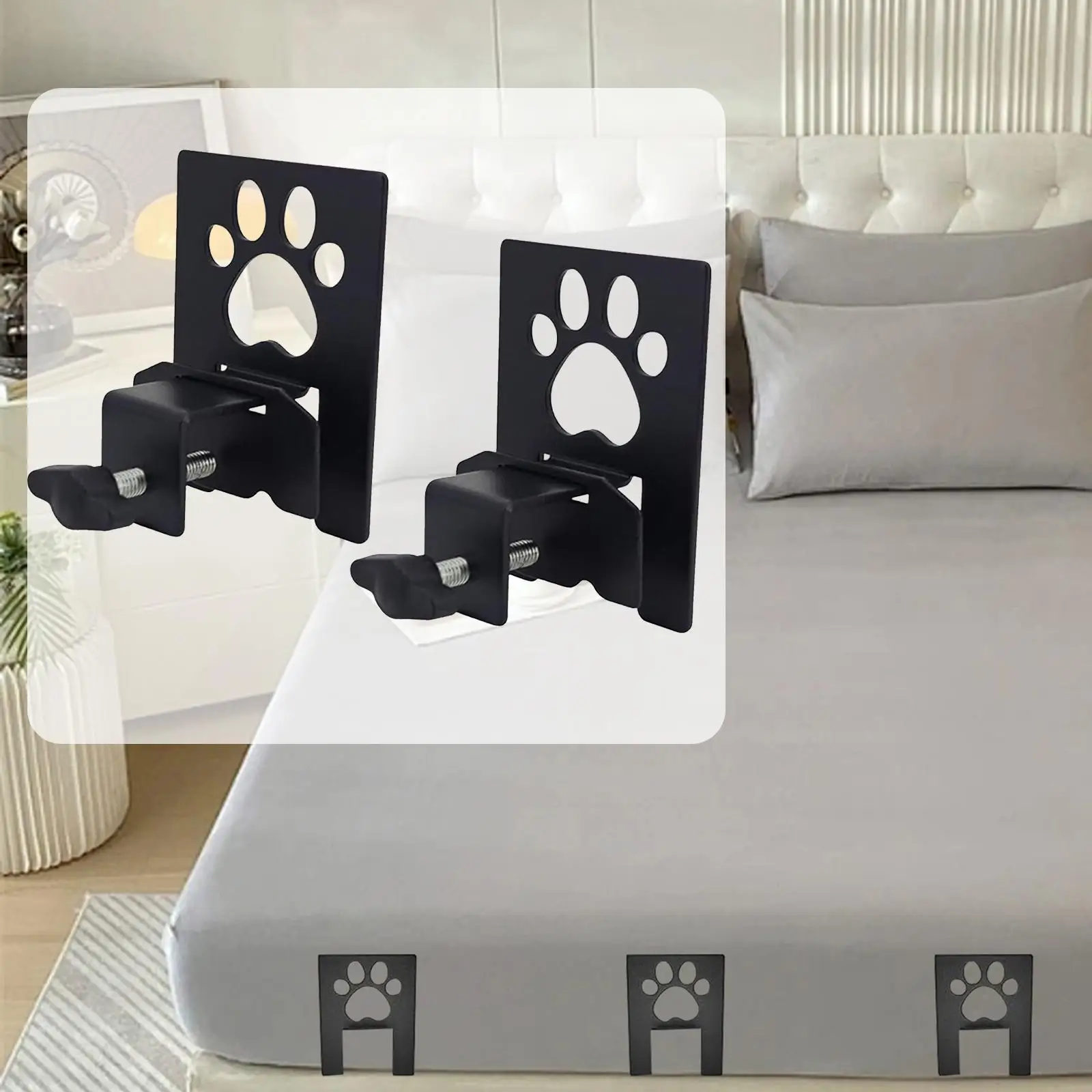 2x Non Slip Mattress Gaskets Adjustable Bed Frame Holder Easy to Install Replacement Mattresses Holder for Metal Bed Frame
2x Non Slip Mattress Gaskets Adjustable Bed Frame Holder Easy to Install Replacement Mattresses Holder for Metal Bed Frame