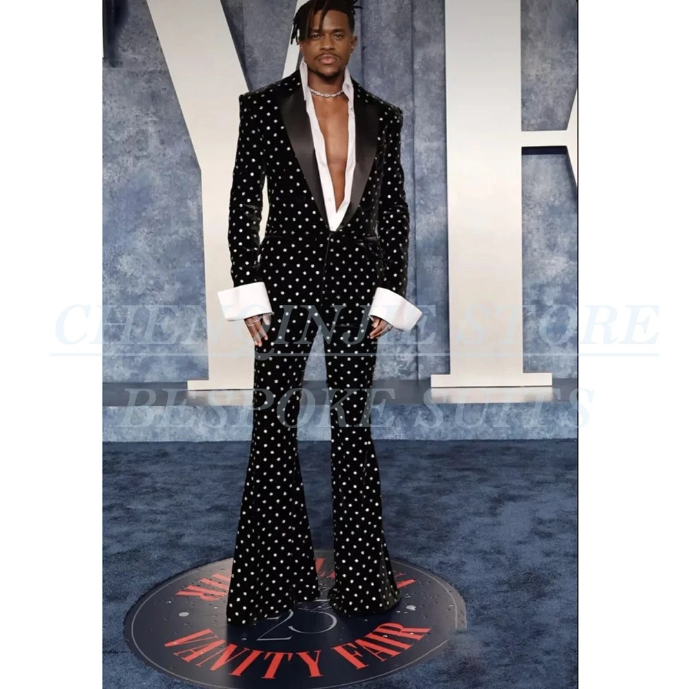 Slim Fit Black Suits for Men Elegant Single Breasted Peak Lapel 2 Piece Jacket Pants Male Clothing Prom Party Costume Homme 2025
Slim Fit Black Suits for Men Elegant Single Breasted Peak Lapel 2 Piece Jacket Pants Male Clothing Prom Party Costume Homme 2025