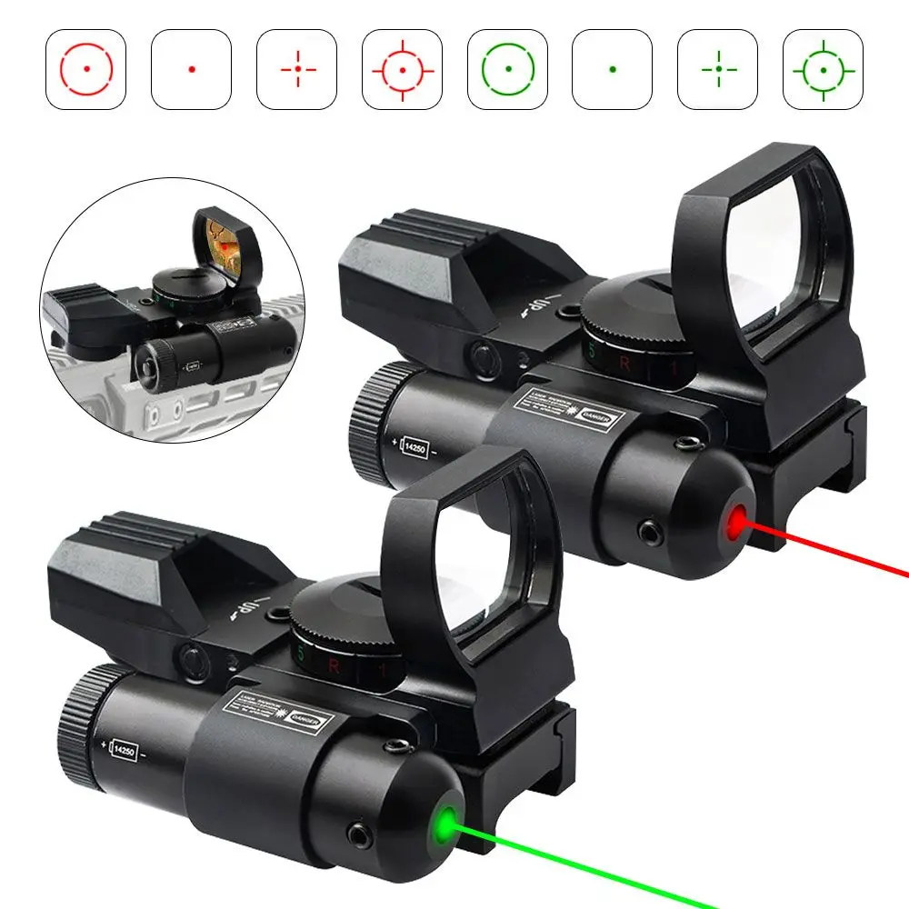 1X22X33 Red Green Red Dot Reflex Laser Sight Scope 4 Styles Display Holographic Illuminated 20mm Tactical scope
1X22X33 Red Green Red Dot Reflex Laser Sight Scope 4 Styles Display Holographic Illuminated 20mm Tactical scope