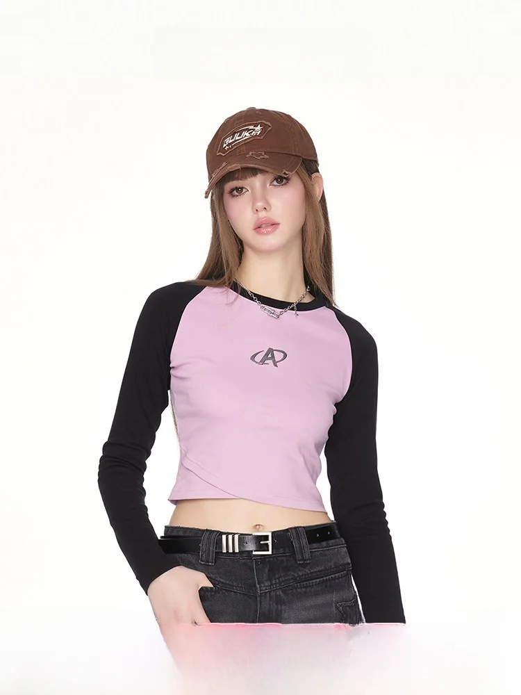 Guukahero Women's Slim Fit Short Sleeve T-shirt Long Sleeve Contrast Color Shoulder Insert Design Sweet Style Cotton Blend Top
Guukahero Women's Slim Fit Short Sleeve T-shirt Long Sleeve Contrast Color Shoulder Insert Design Sweet Style Cotton Blend Top